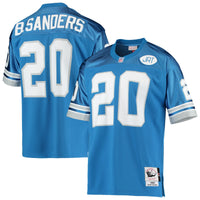 Detroit Lions 1991 Barry Sanders Mitchell & Ness Blue Authentic Throwback Retired Player Jersey