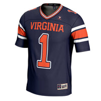 #1 Virginia Cavaliers GameDay Greats Football Jersey – Navy