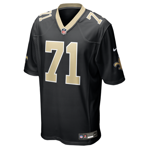 New Orleans Saints Kelvin Banks Jr. Nike Black Game Player Jersey