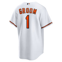 Baltimore Orioles Nike White #1 Groom Home Replica Jersey