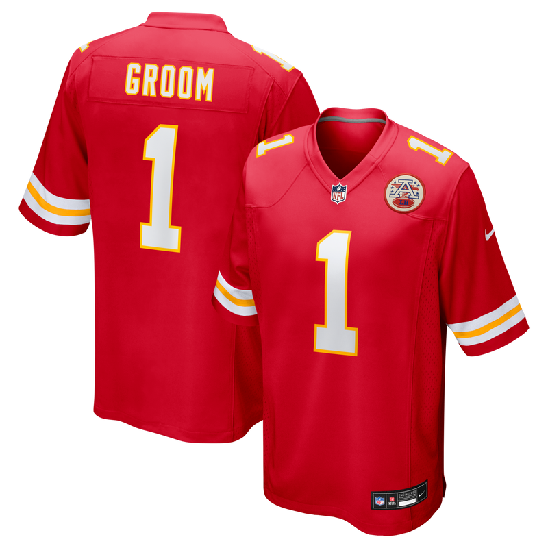 Kansas City Chiefs Number 1 Groom Nike Red Game Jersey