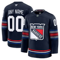 New York Rangers Fanatics Navy Alternate Premium Custom Jersey