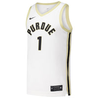 #1 Purdue Boilermakers Nike Replica Basketball Jersey - White