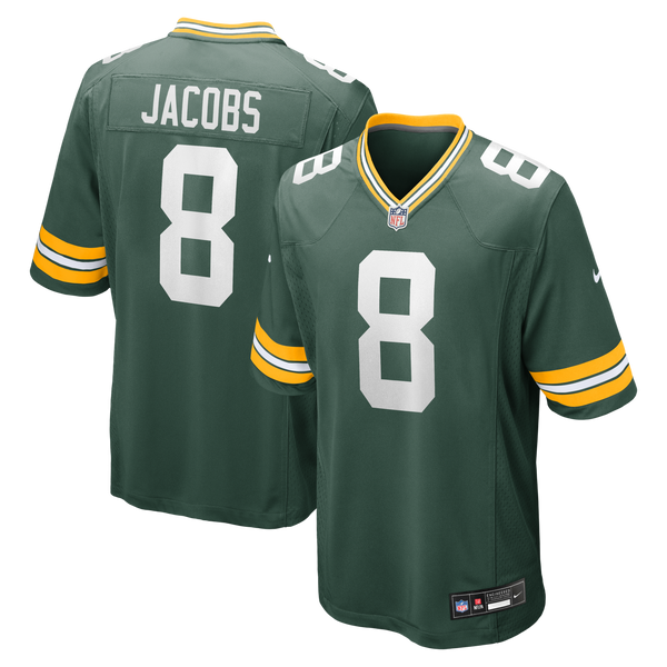 Green Bay Packers Josh Jacobs Nike Green Team Game Jersey