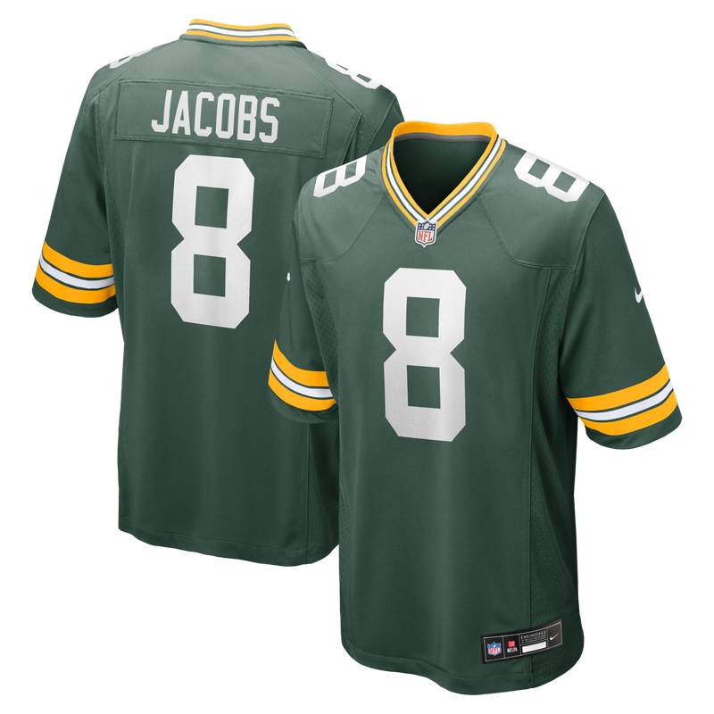 Green Bay Packers Josh Jacobs Nike Green Team Game Jersey