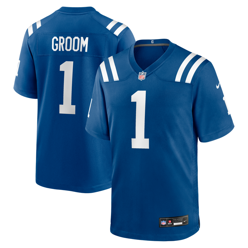 Indianapolis Colts Number 1 Groom Nike Royal Game Jersey