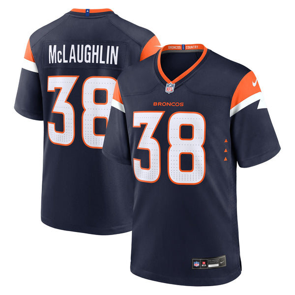 Denver Broncos Jaleel McLaughlin Nike Navy Alternate Game Jersey