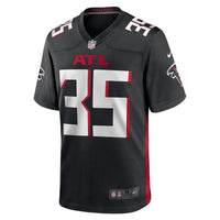 Atlanta Falcons Natrone Brooks Nike Black Team Game Jersey