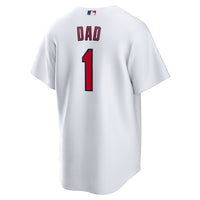 St. Louis Cardinals Nike White #1 Dad Home Replica Jersey