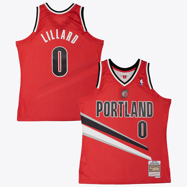 Portland Trail Blazers Mitchell & Ness Damian Lillard 2012 Alternate Jersey - University Red