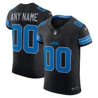 Detroit Lions Nike Black Alternate Vapor F.U.S.E. Elite Custom Jersey