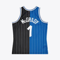 Orlando Magic Mitchell & Ness Tracy McGrady 2003 Split Swingman Jersey - Black/Blue