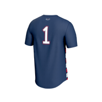 #1 Florida Atlantic Owls GameDay Greats Lightweight Collegiate Soccer Fashion Jersey - Navy/Red