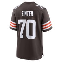 Cleveland Browns Zak Zinter Nike Brown Team Game Jersey