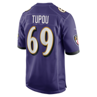 Baltimore Ravens Josh Tupou Nike Purple Team Game Jersey
