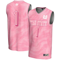 #1 Utah State Aggies GameDay Greats Lightweight Basketball Fashion Jersey - Pink