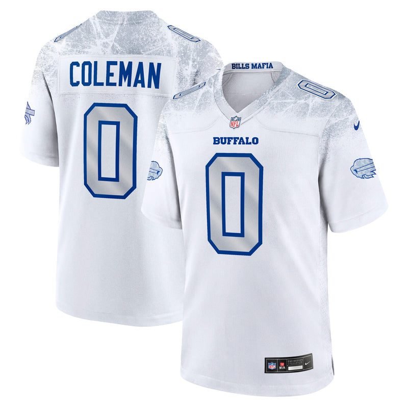 Buffalo Bills Keon Coleman Nike White 2025 Rivalries Collection Game Jersey
