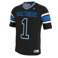 MTSU Blue Raiders GameDay Greats Lightweight Collegiate Football Blackout Fashion Jersey
