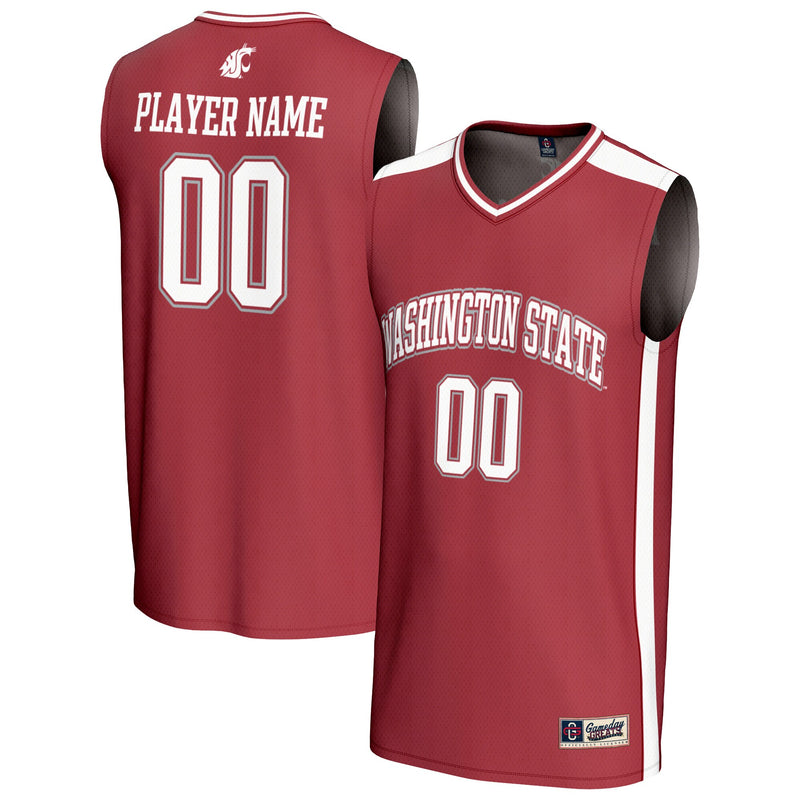 Washington State Cougars GameDay Greats NIL Pick-A-Player Lightweight Basketball Fashion Jersey - Crimson