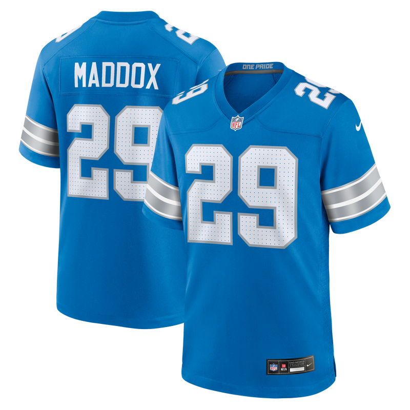 Detroit Lions Avonte Maddox Nike Blue Team Game Jersey