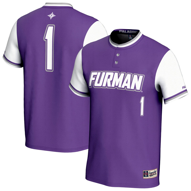 Furman Paladins GameDay Greats Lightweight Collegiate Softball Fashion Jersey - Purple