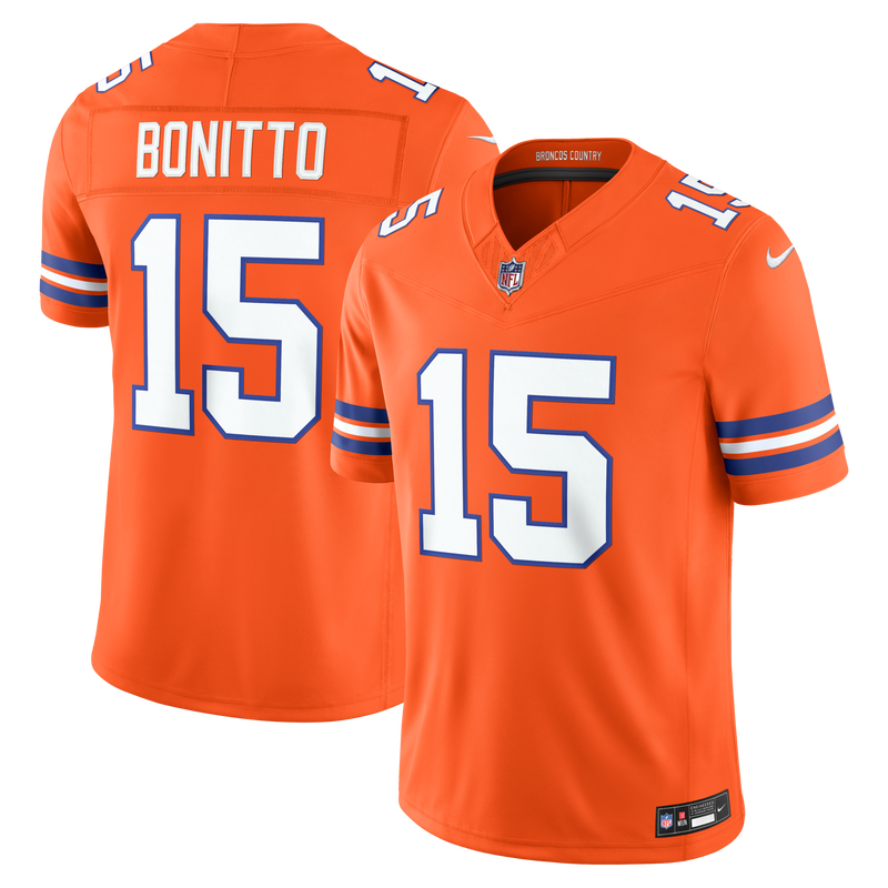 Denver Broncos Nik Bonitto Nike Orange Alternate Mile High Collection 1977 Throwback Vapor F.U.S.E. Stitched Limited Jersey