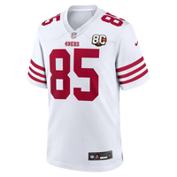 San Francisco 49ers George Kittle Nike White 80th Anniversary Game Jersey