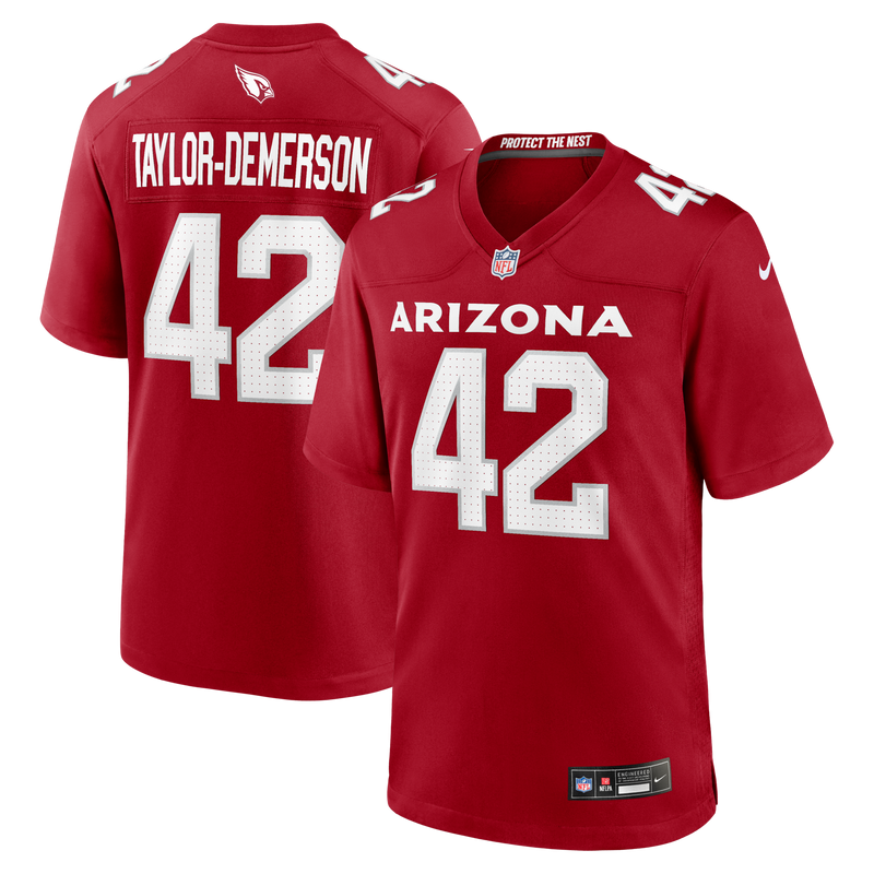 Arizona Cardinals Dadrion Taylor-Demerson Nike Cardinal Team Game Jersey