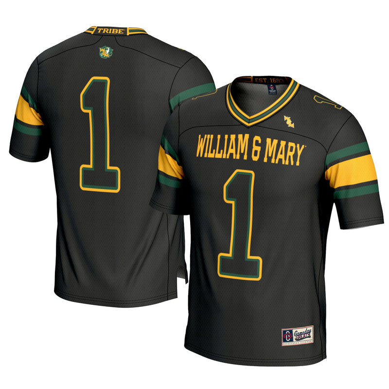 #1 William & Mary Tribe GameDay Greats Football Jersey - Black