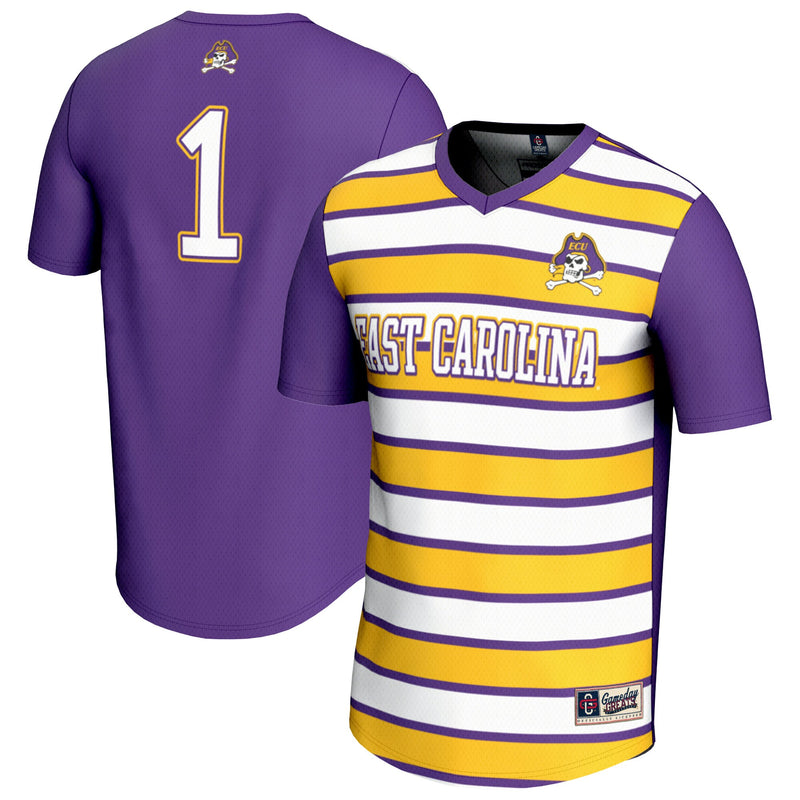 #1 ECU Pirates GameDay Greats Lightweight Soccer Fashion Jersey - Purple