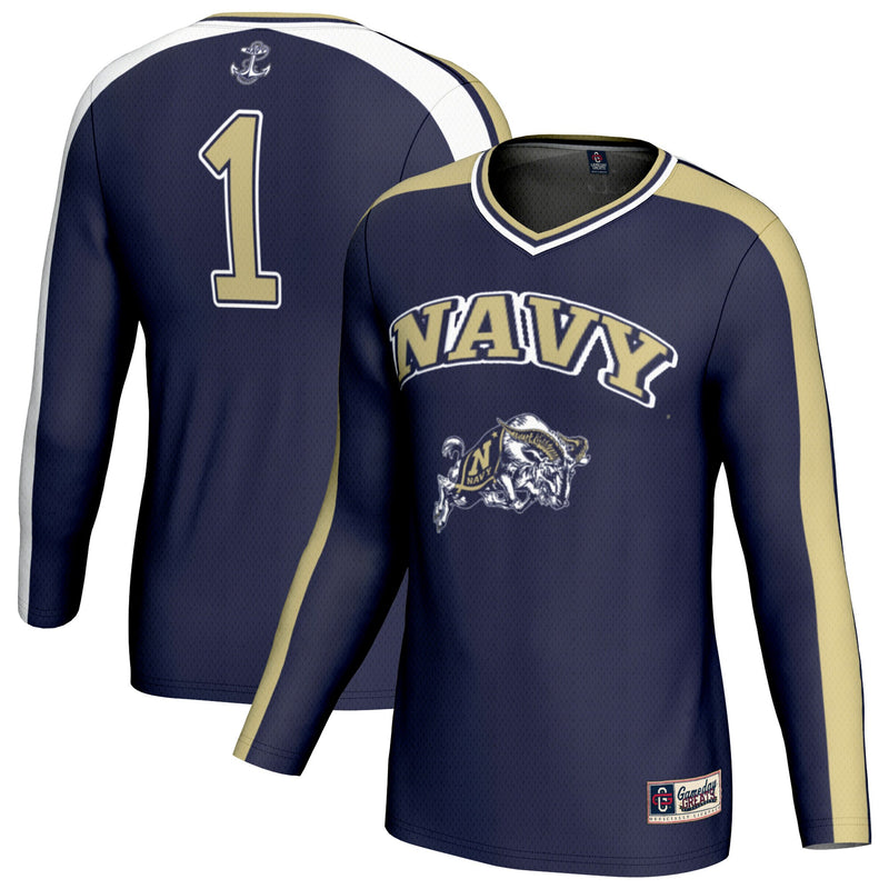 Navy Midshipmen GameDay Greats #1 Lightweight Volleyball Fashion Jersey - Navy