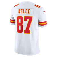 Kansas City Chiefs Travis Kelce Nike White Vapor F.U.S.E. Limited Jersey