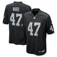 Las Vegas Raiders Alex Ward Nike Black Team Game Jersey