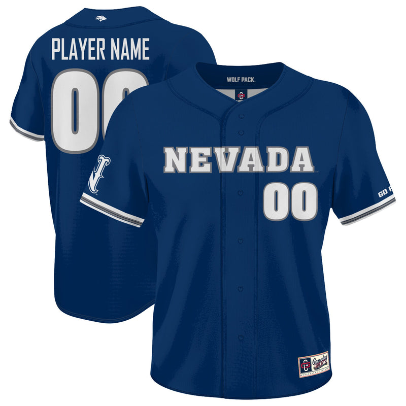 Nevada Wolf Pack GameDay Greats Lightweight Collegiate Baseball NIL Pick-A-Player Fashion Jersey - Navy