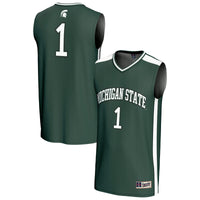 #1 Michigan State Spartans GameDay Greats Lightweight Collegiate Basketball Fashion Jersey - Green