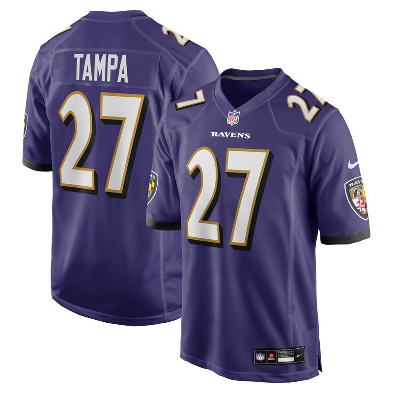 Baltimore Ravens T.J. Tampa Nike Purple Team Game Jersey