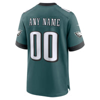 Philadelphia Eagles Nike Midnight Green Custom Game Jersey
