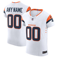 Denver Broncos Nike White Vapor F.U.S.E. Elite Custom Jersey