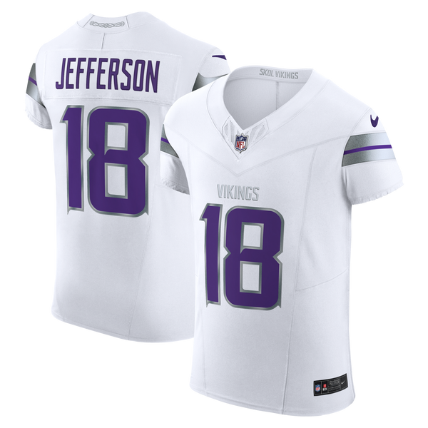 Minnesota Vikings Justin Jefferson Nike White Alternate Vapor F.U.S.E. Elite Player Jersey
