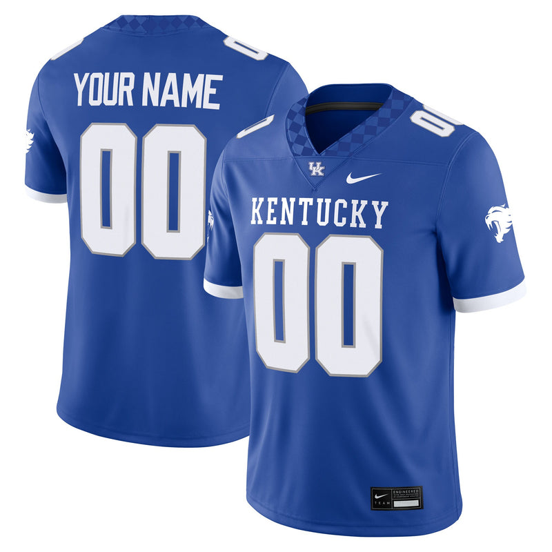 Kentucky Wildcats Nike Custom Football Game Jersey - Royal