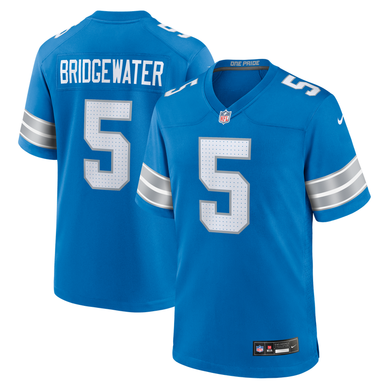 Detroit Lions Teddy Bridgewater Nike Blue Team Game Jersey