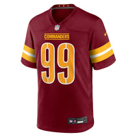 Washington Commanders Javon Kinlaw Nike Burgundy Team Game Jersey