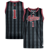 #1 Indiana Hoosiers adidas Replica Swingman Jersey - Black