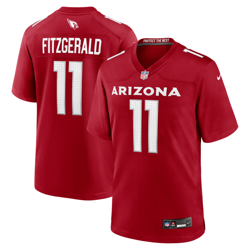 Arizona Cardinals Larry Fitzgerald Nike Cardinal Team Retired Game Jersey