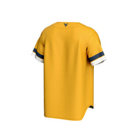 West Virginia Mountaineers GameDay Greats Spirit Baseball Jersey - Gold