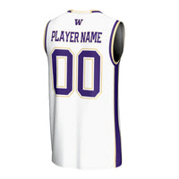 Washington Huskies GameDay Greats NIL Pick-A-Player Lightweight Basketball Fashion Jersey - White