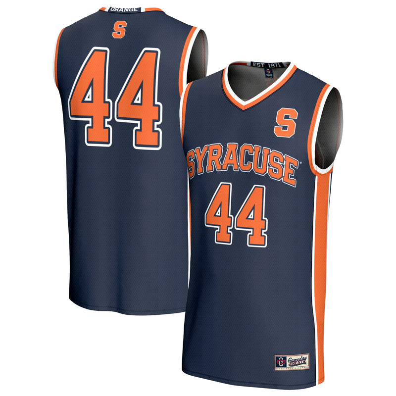 #44 Syracuse Orange GameDay Greats Lightweight Collegiate Basketball Fashion Jersey - Navy