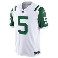 New York Jets Garrett Wilson Nike White Classic Alternate Vapor F.U.S.E. Limited Jersey