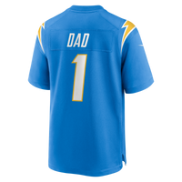 Los Angeles Chargers Number 1 Dad Nike Powder Blue Game Jersey