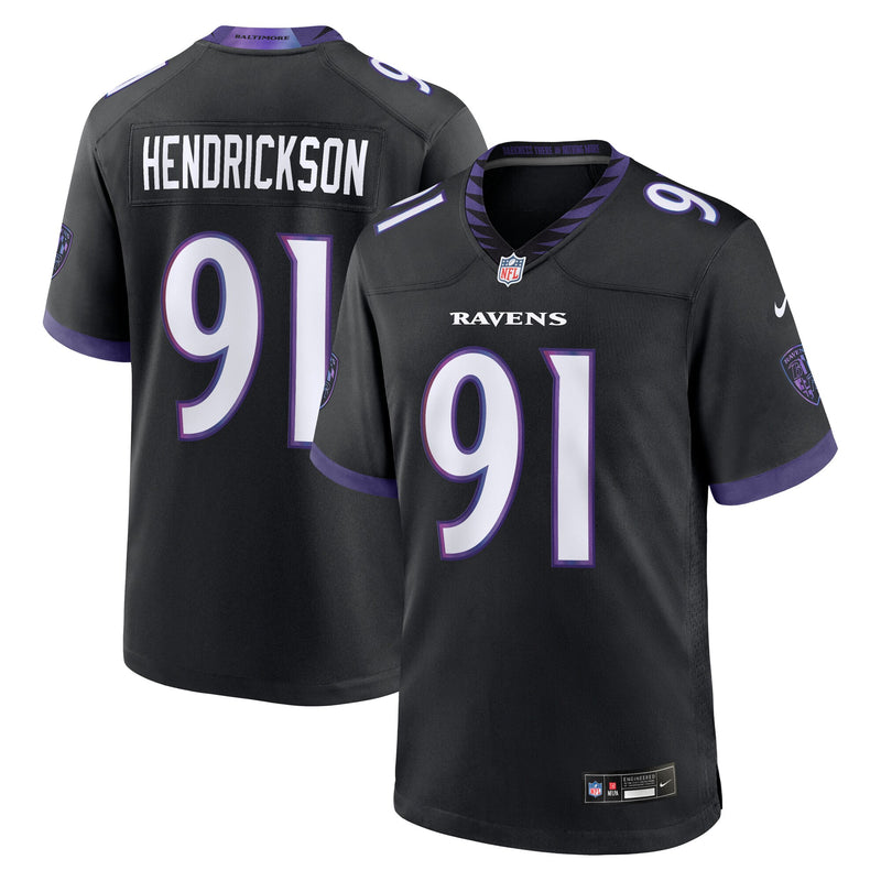 Baltimore Ravens Trey Hendrickson Nike Black Alternate Game Jersey